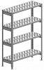 Стеллаж решетчатый Марихолодмаш С-4Р-0,5/1,5/1,6 (нержавейка) фото