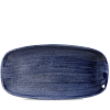 Блюдо прямоугольное без борта Churchill CHEFS Stonecast Patina Cobalt Blue PABLXO111 фото