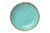 Тарелка глубокая безбортовая Porland 21 см фарфор цвет бирюзовый Seasons (197621) фото