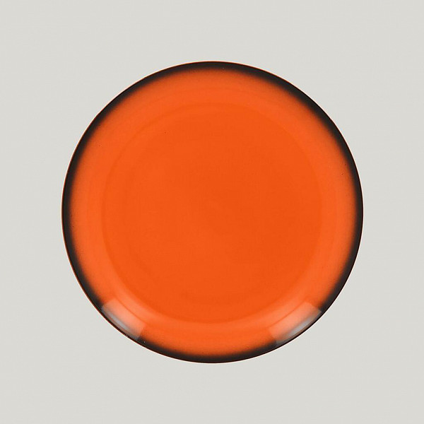 Тарелка круглая RAK Porcelain LEA Orange 24 см (оранжевый цвет) фото