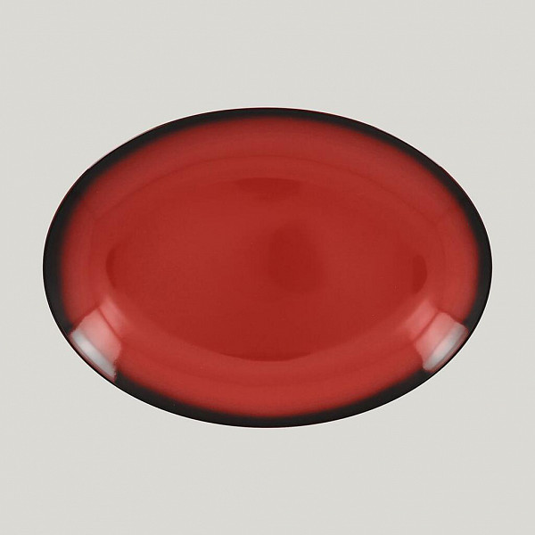Блюдо овальное RAK Porcelain LEA Red 32 см (красный цвет) фото