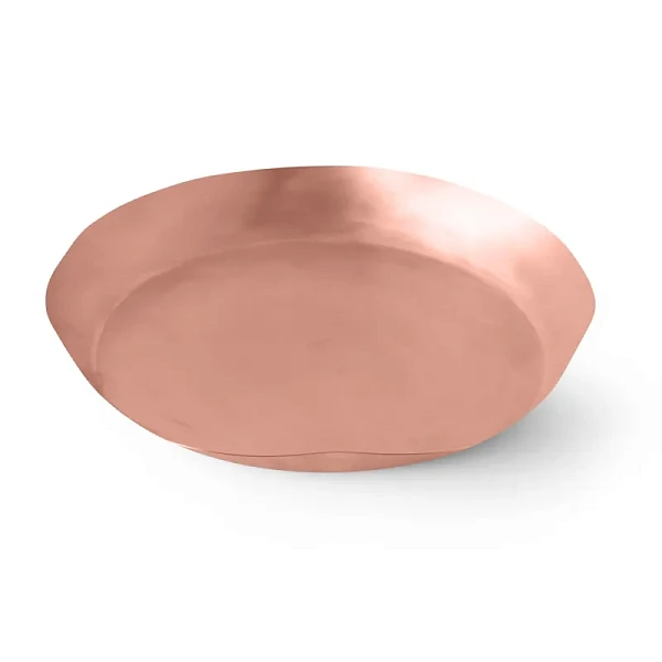 Блюдо для морепродуктов с неровными краями медное Gibco 35 см Купер фото