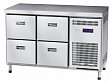 Холодильный стол Abat СХС-60-01-СО охлаждаемая столешница без борта (ящики 1/2, ящики 1/2)