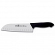 Нож японский Icel 18см с бороздками, черный HORECA PRIME 28100.HR85000.180 3