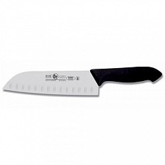 Нож японский Icel 18см с бороздками, черный HORECA PRIME 28100.HR85000.180 3 в Санкт-Петербурге фото