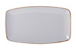 Тарелка прямоугольная Porland 31*18 см фарфор цвет серый Seasons (118331)