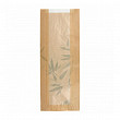 Пакет для хлеба с окном  Feel Green 14+4*35 см, крафт-бумага 36 г/см2, 500 шт/уп