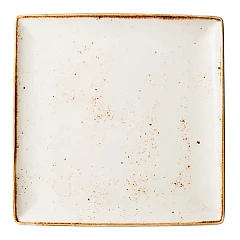 Блюдо квадратное Steelite Крафт Вайт фарфор ,H=18,L=270,B=270мм белый,коричнев. (03021130) в Санкт-Петербурге, фото 1