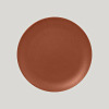 Тарелка круглая плоская RAK Porcelain Neofusion Terra 27 см (терракотовый цвет) фото