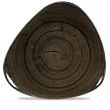 Тарелка мелкая треугольная без борта Churchill Stonecast Patina Iron Black PAIBTR121
