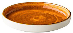 Тарелка с вертикальным бортом, стопируемая Style Point Jersey Orange 16,2 см, цвет оранжевый (QU94050) в Санкт-Петербурге, фото