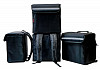 Терморюкзак для обедов Luxstahl 400х250х450 мм фольгированный черный фото