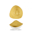 Салатник треугольный Churchill Stonecast Mustard Seed Yellow SMSSTRB61