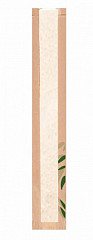Пакет для хлеба с окном Garcia de Pou Feel Green 9+6,5*60 см, крафт-бумага 36 г/см2, 250 шт/уп в Санкт-Петербурге фото