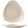 Тарелка мелкая треугольная Churchill Stonecast Nutmeg Cream SNMSTR121 фото