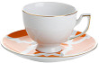 Чайная пара  (чашка с ручкой, блюдце) Porland MOROCCO DS.3 170 мл оранжевый (228218)
