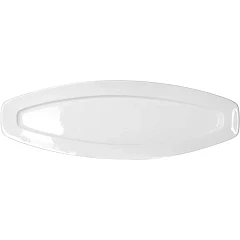 Блюдо для рыбы Kunstwerk фарфор ,H=35,L=540,B=180мм белый (03020680) в Санкт-Петербурге, фото 1