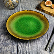 Тарелка мелкая  d 27 см h 2,5 см, цвет зеленый, FERVIDO (4370027)