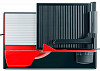 Ломтерезка бытовая GRAEF SKS 110 TWIN красная фото