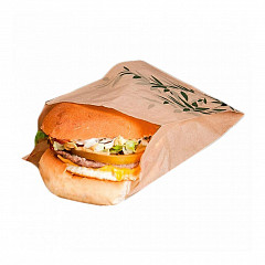 Пакет для гамбургера бумажный Garcia de Pou Feel Green 12+7*18 см, 500 шт/уп в Санкт-Петербурге фото
