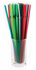 Трубочки со сгибом разноцветные Завод пластмасс 240 мм 1000 шт [ПС-280710] в Санкт-Петербурге фото