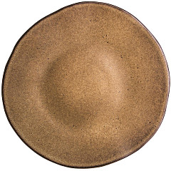 Тарелка мелкая безбортовая Style Point Stone 28,5 см, цвет коричневый, Q Authentic (QU63334) в Санкт-Петербурге, фото