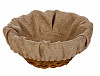 Чехол для корзинки пластиковой круглой Luxstahl рогожка бежевый для арт. 178068 фото