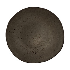 Тарелка мелкая безбортовая Style Point Stone Black 21 см, цвет черный, Q Authentic (QU53335) в Санкт-Петербурге, фото