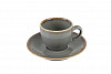 Блюдце для кофейной чашки Porland 12 см фарфор цвет темно-серый Seasons (122112) фото