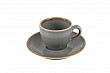 Блюдце для кофейной чашки Porland 12 см фарфор цвет темно-серый Seasons (122112)