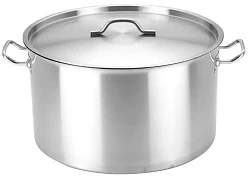 Кастрюля Indokor нерж сталь с крышкой 8Л 28Х13СМ с лого в&nbsp;Санкт-Петербурге фото