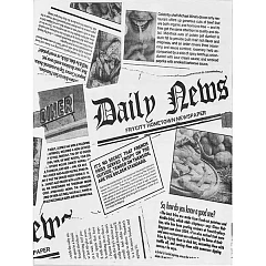 Бумага для конусов и сэндвичей Fab up [4000шт] ,L=33,B=25см черный,белый (04142116) в&nbsp;Санкт-Петербурге фото