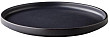 Тарелка с вертикальным бортом, стопируемая Style Point ShApes цвет черный, 25,4 см (QU35110)