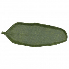 Блюдо овальное Лист P.L. Proff Cuisine 64,5*24*3,5 см Green Banana Leaf пластик меламин в Санкт-Петербурге, фото