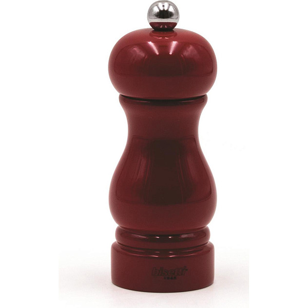 Мельница для перца Bisetti h 13 см, бук лакированный, цвет красный, SORRENTO (7150LRL) фото