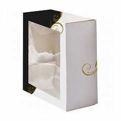 Коробка для торта Garcia de Pou с окном 32*32*10 см, белая, картон в Санкт-Петербурге фото