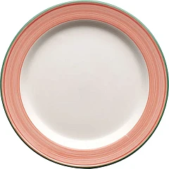 Тарелка мелкая Steelite Рио Пинк мелкая фарфор D=157,H=15мм белый,розов. (03010117) в Санкт-Петербурге, фото 1
