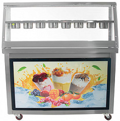 Фризер для жареного мороженого Foodatlas KCB-2F (контейнеры, световой короб, стол для топпингов, 2 компрессора) в Санкт-Петербурге, фото