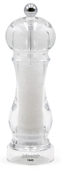Мельница для соли Bisetti h 16,5 см, акрил, CAPRI (BIS02.09320S.000) фото