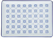 Тарелка прямоугольная Porland BLUE PASSION 18 см (358819)