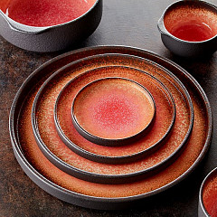 Соусник Kunstwerk Агат фарфор 50мл D=60,H=35мм красный (03040662) в Санкт-Петербурге, фото 3