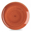 Тарелка мелкая круглая Churchill Stonecast Spiced Orange SSOSEV121 32,4см, без борта