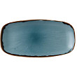 Тарелка прямоугольная со скругленными углами  35,5х18,9 см, синяя HVBLXO141