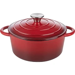 Кастрюля для запекания с крышкой Prohotel чугун 2,5л D=22,H=15,5см красный,черный (15201-22E) в&nbsp;Санкт-Петербурге фото