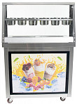 Фризер для жареного мороженого Foodatlas KCB-2F (контейнеры , световой короб, 2 компрессора)