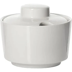 Сахарница с крышкой Kunstwerk фарфор 250мл D=96,H=80мм белый (03171983) в Санкт-Петербурге, фото