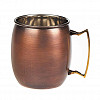 Кружка для коктейля P.L. Proff Cuisine 480 мл Antique Copper Moscow Mule нерж. фото