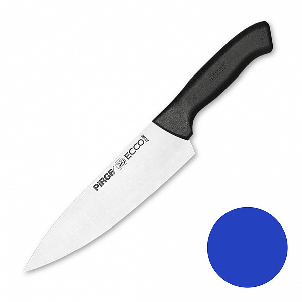 Нож поварской Pirge 19 см, синяя ручка фото