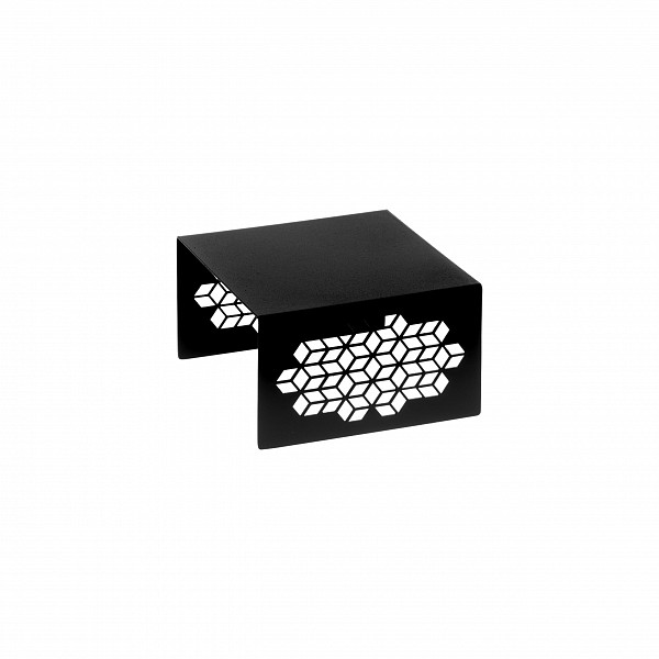 Подставка-куб для фуршета Luxstahl ажурная 150х150х90 мм черный фото
