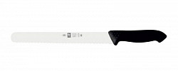 Нож для нарезки Icel 25см с волнистой кромкой, черный HORECA PRIME 28100.HR12000.250 в Санкт-Петербурге фото